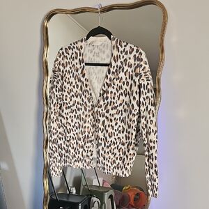 LOFT Leopard Print Cardigan